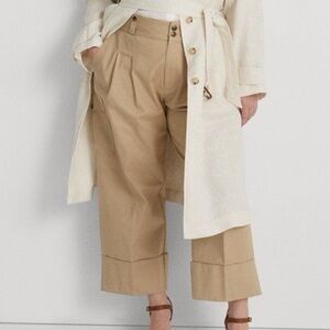 Ralph Lauren Tan Wide Leg Pants